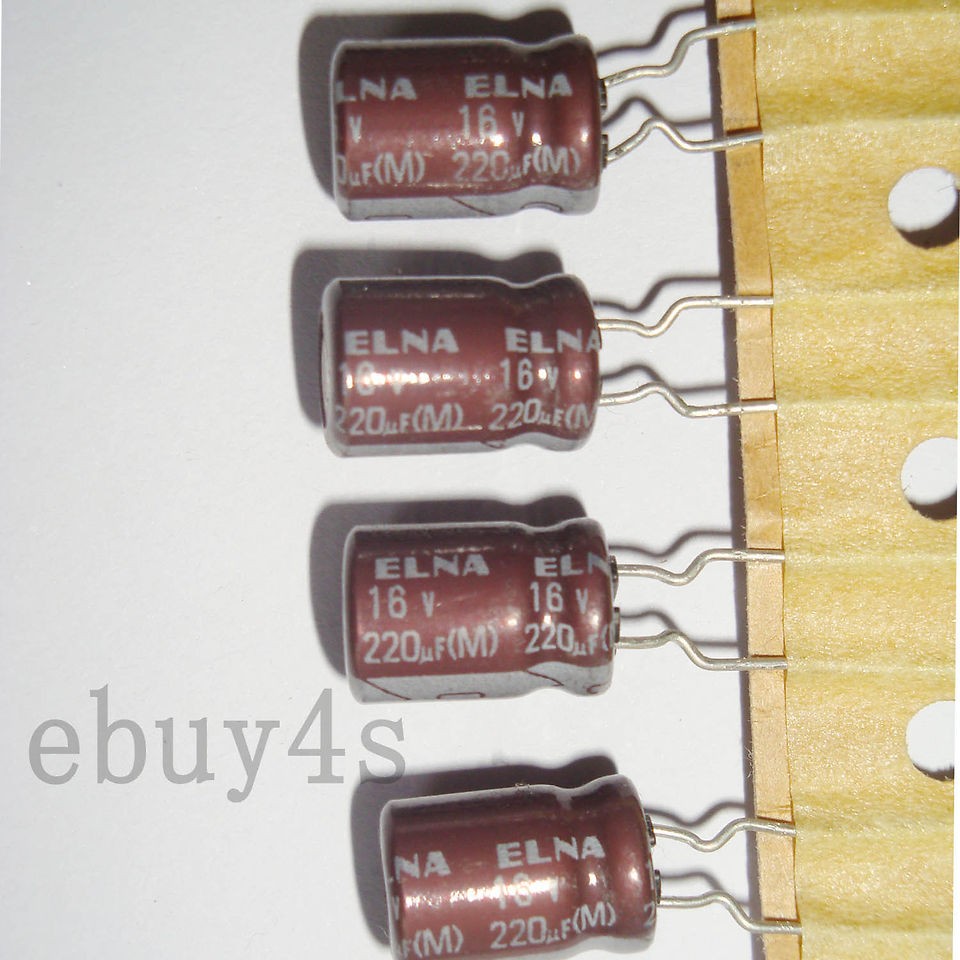 New 20 Pcs x 220uF 16V 105℃ ELNA Motherboard Capacitor 8mmx11.5mm 