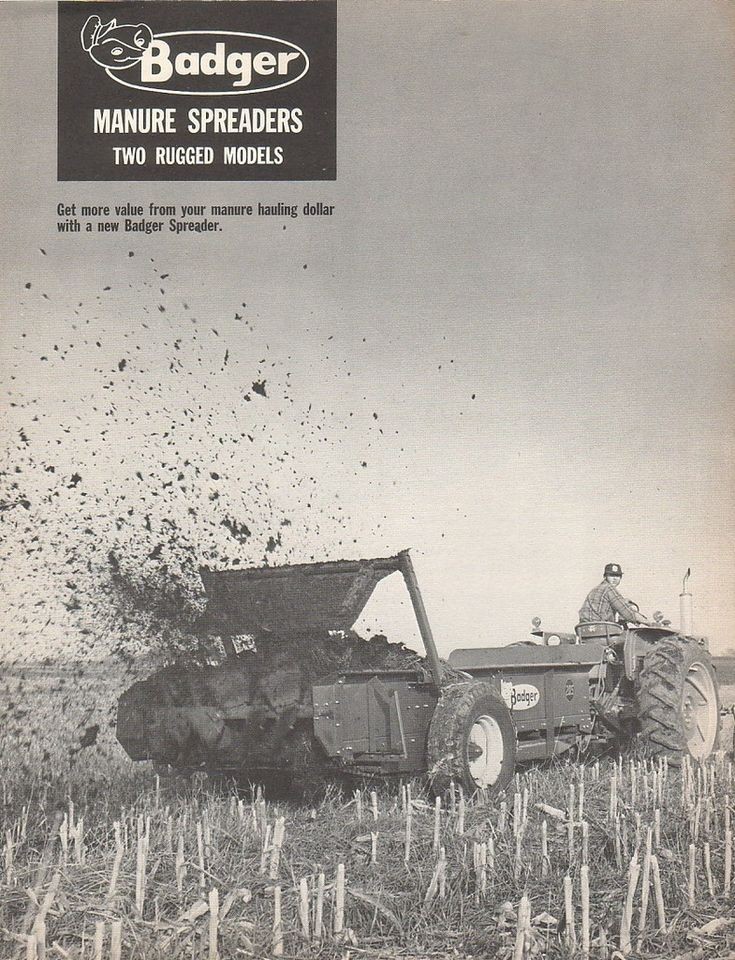 Farm Equipment Brochure   Badger   160 205   Manure Spreaders (FB640)