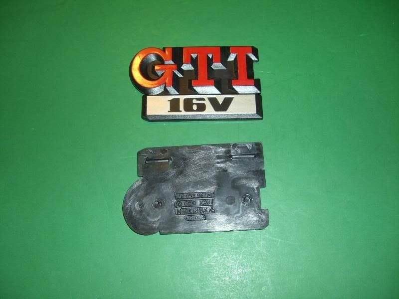 Genuine VW Mk2 Golf  16V GTI  Hatch Badge Emblem NOS