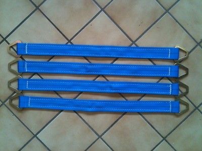 MONSTER BLUE Axle Straps 2 x 31 Tie Down Tow Dolly Kar Kaddy Auto 