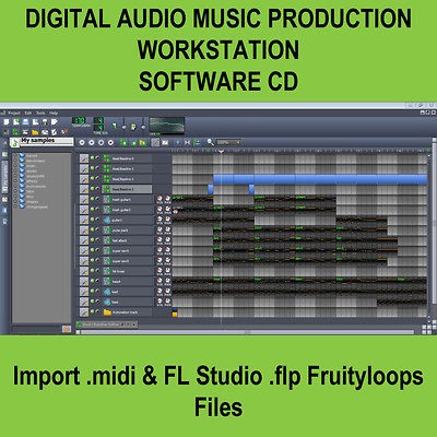   Audio Workstation Software CD Import Fruity Loops MIDI FL Studio Files