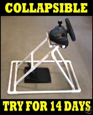 Revolution Steering Wheel Pedals Racing Game Stand