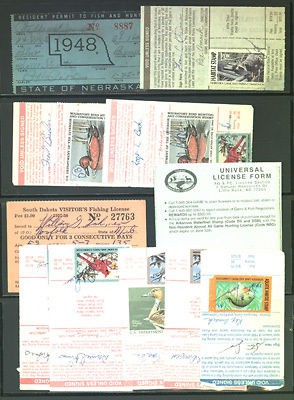 vintage fishing licenses in Vintage Licenses