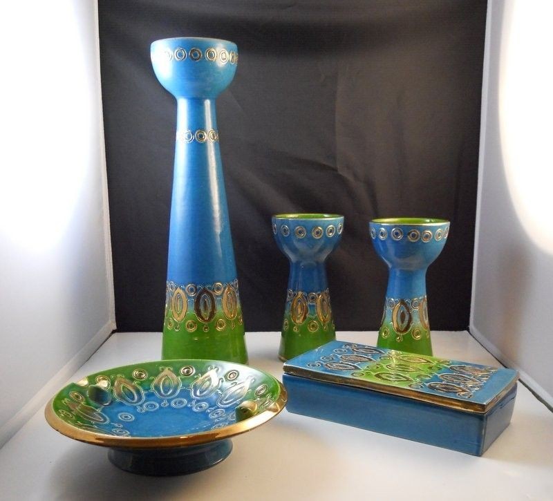 Piece Set of Bitossi Raymor Rosenthal Netter Italian Art Pottery