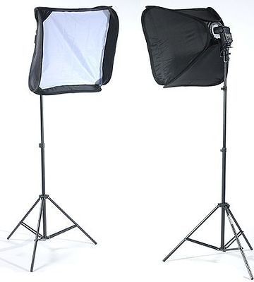 Flash Softboxes Light Stand Kit for Canon Nikon UBF