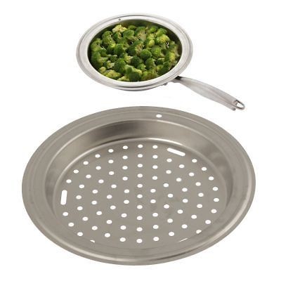   10” Universal Skillet Pan Steamer Vegetables Fish Seafood Stovetop