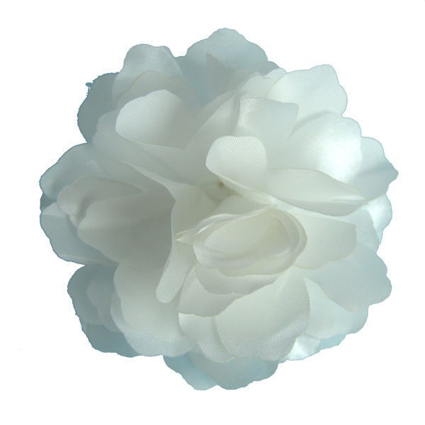 IVORY FLOWER HAIR CLIP GRIP HAIR PIN BROOCH 4 WEDDING PARTY FREE 