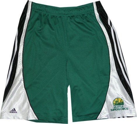 Seattle Super Sonics Flash Adidas Throwback Mens Shorts