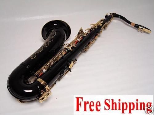 Professional Black Gold Tenor Saxophone Sax Brand New