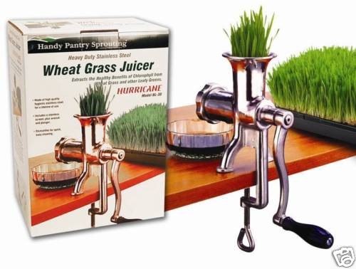 HURRICANE MANUAL WHEATGRASS JUICER   JUICE WHEAT GRASS, BARLEYGRASS 