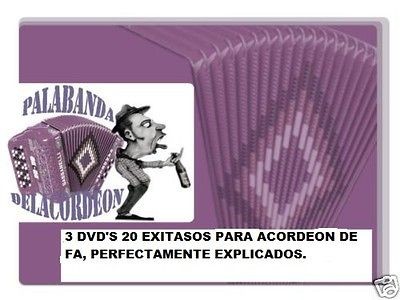 GABBANELLI O HOHNER FBE/FA CANCIONES EN FA 3 DVDS SUPER EXITOS, FREE 