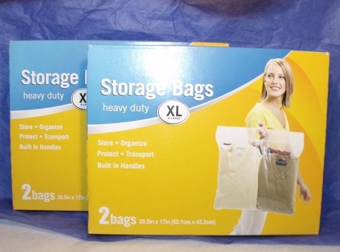   THICK CLEAR PLASTIC STORAGE BAG LOT Protective Waterproof Clothing