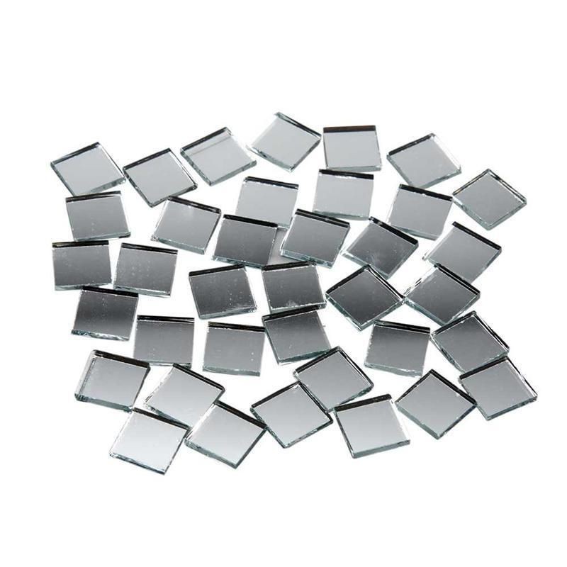 500 x 1cm Square Mirror Glass Mosaic 2mm Thick Tiles Design Decoration 