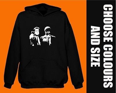 PULP FICTION HOODIE gangster guns BNWT travolta tarantino retro cult 