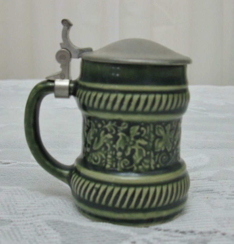 House of Goebel Rein Zinn BMF Lidded Stein W. Germany Shot Mug