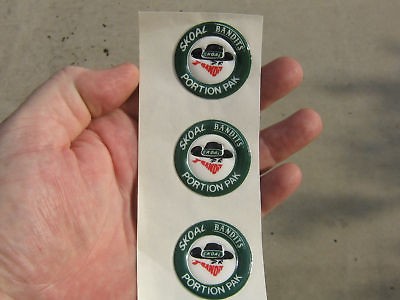 SKOAL BANDIT HEAD PUFFY DECAL(3)