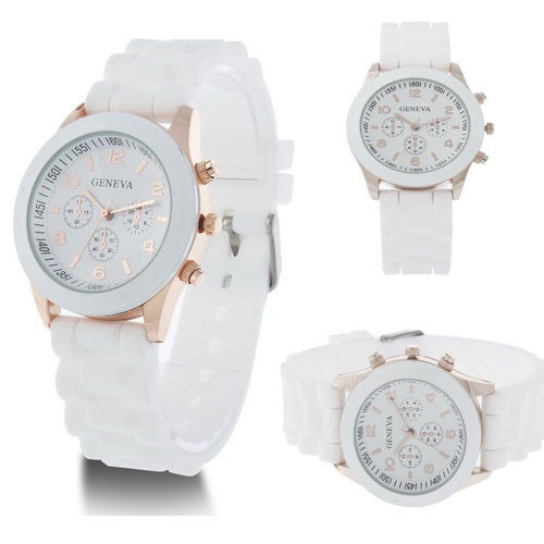   Unisex Geneva Silicone Jelly Gel Quartz Analog Sports Wrist Watch