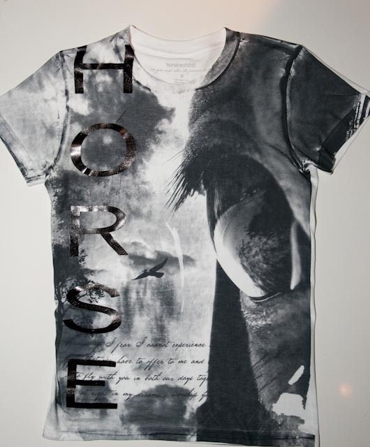 Womens Girls Horse T Shirt Horse Eye