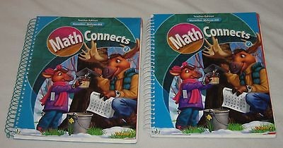 MATH CONNECTS GRADE 2 (SECOND GRADE) TEACHERS EDITION   VOL. 1 & 2