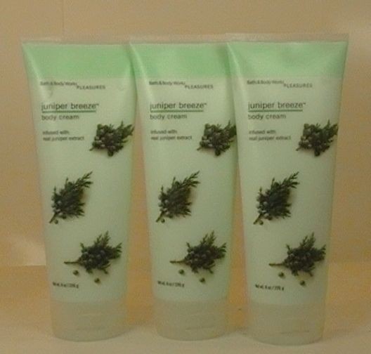 Bath and Body JUNIPER BREEZE Cream Lotion **Lot of 3**