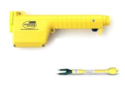   Yellow Hot Shot Prod Handle Cattle Sheep Goat Swine Prod 9 Shaft New