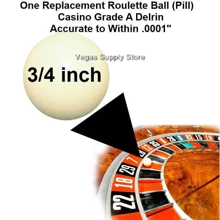 Inch Casino Grade Roulette Ball (Pill)   Item 20 1034