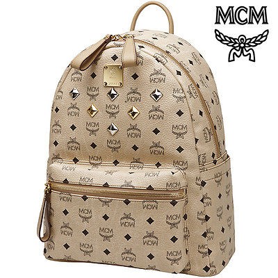   MCM STARK Cognac VISETOS BACKPACK Medium NWT_Brown_MMK2​AVE01CO