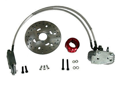 NEW Racing Go Kart Hydraulic Brake Kit Bar Stool w/ Rotor and Caliper 