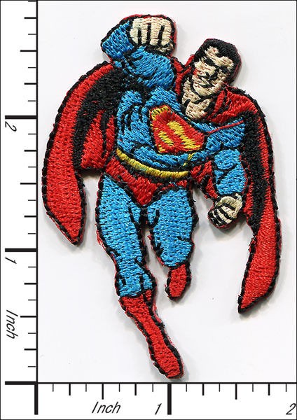 Pcs Embroidered Iron on patches Flying Superman Mini Badge AP012b