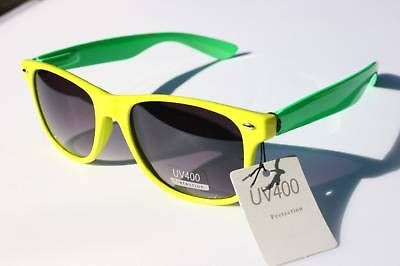 Neon Yellow Green 80s Retro Vintage Sunglasses vintage hip