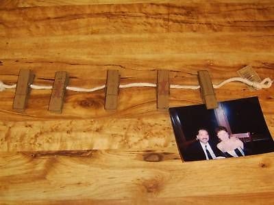 MUSTARD Family Friends Clothes Pin Photo Note Holder