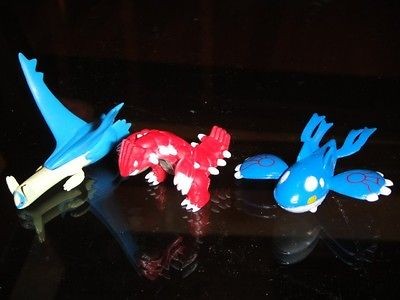   POKEMON ACTION FIGURES #381 Latios, #382 Kyogre and #383 Groudon