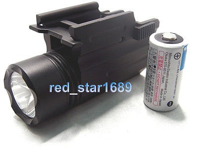   CREE LED Flashlight f/Weaver/Picatinny rail 20mm fit for pistol/glock