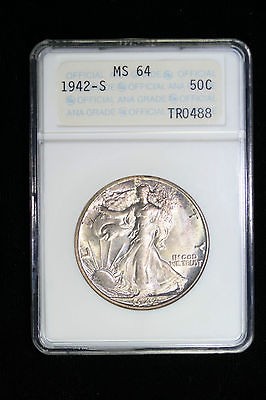 1942 s walking liberty half dollar in 1941 47