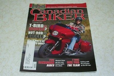 Canadian Biker Dec 2011 Tri Thunderbird Storm vs Kaw Vulcan Vaquero 