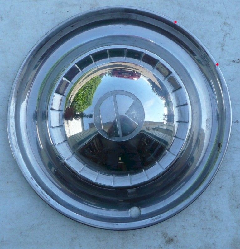 1951 Kaiser Full Dish 15 Inch Hub Cap #1