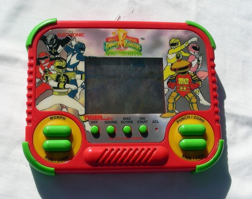   Morphin Power Rangers Handheld Electronic Game 1994Tiger Electronics