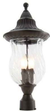 Hampton Bay 877005 3 Light Outdoor Post Lantern Model # 002 33022P ORB