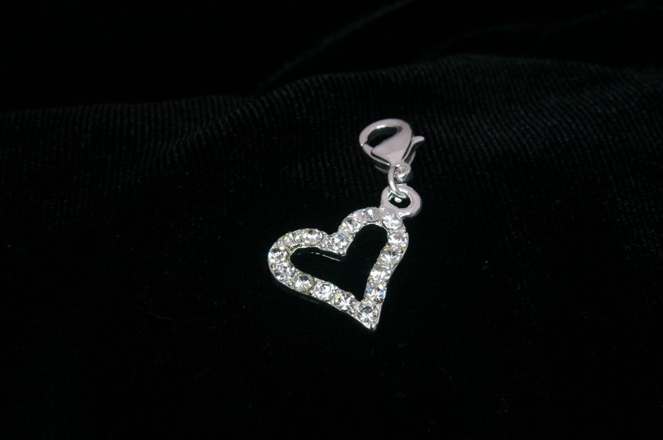 Diamante Heart Charm Will Fit Thomas Sabo Bracelets