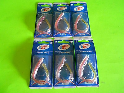 Lindy Little Joe Rigged Worm Fishing Lures Bass Walleye 4