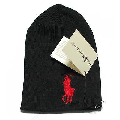   18 Colors Polo Big logo Short Knit Cotton Beanie Cap Winter Sports Hat