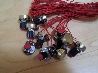 10 of single barrel potentiometers 500ohm B curve 2W