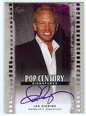 IAN ZIERING Auto Beverly Hills 90210 2011 Leaf Pop Century Autograph 