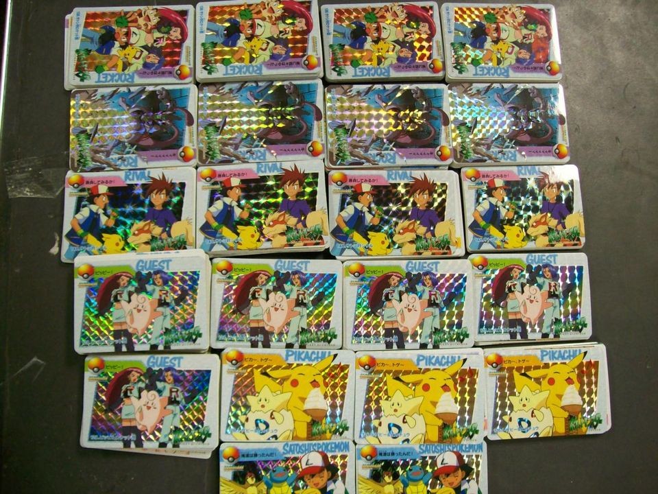 Japanese Pokemon 500 Trading Cards #8 Card Carddass Box Anime 