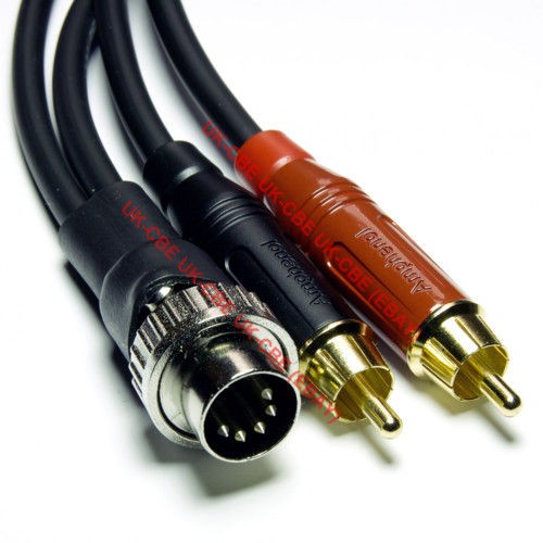 1m NAIM 5 pin PREH DIN to RCA   Gotham GAC1 cable