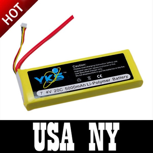 5000mAh 7.4V 20C Rechargeable 110 RC Car Lipo Battery