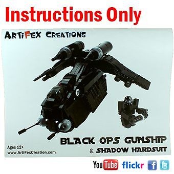   ONLY Custom Black OPs Gunship Lego Star War 7676 Republic Attack