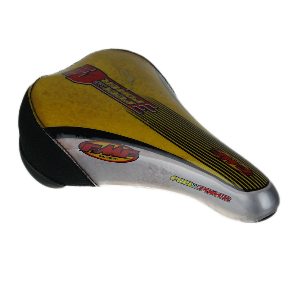 FMF Powermoto Mini BMX Bike Race Saddle Yellow