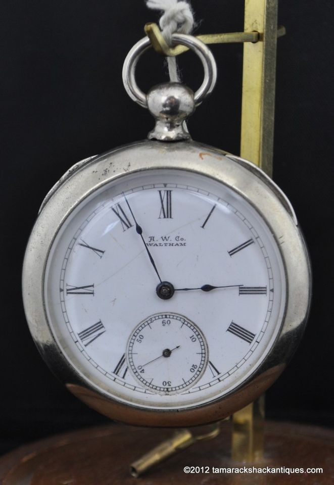   18s Broadway Bullseye Crystal Pocket Watch KW/KS for Repair 6158