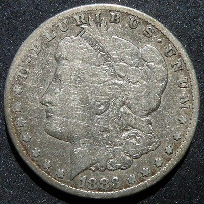 1883 cc morgan dollar in 1878 84